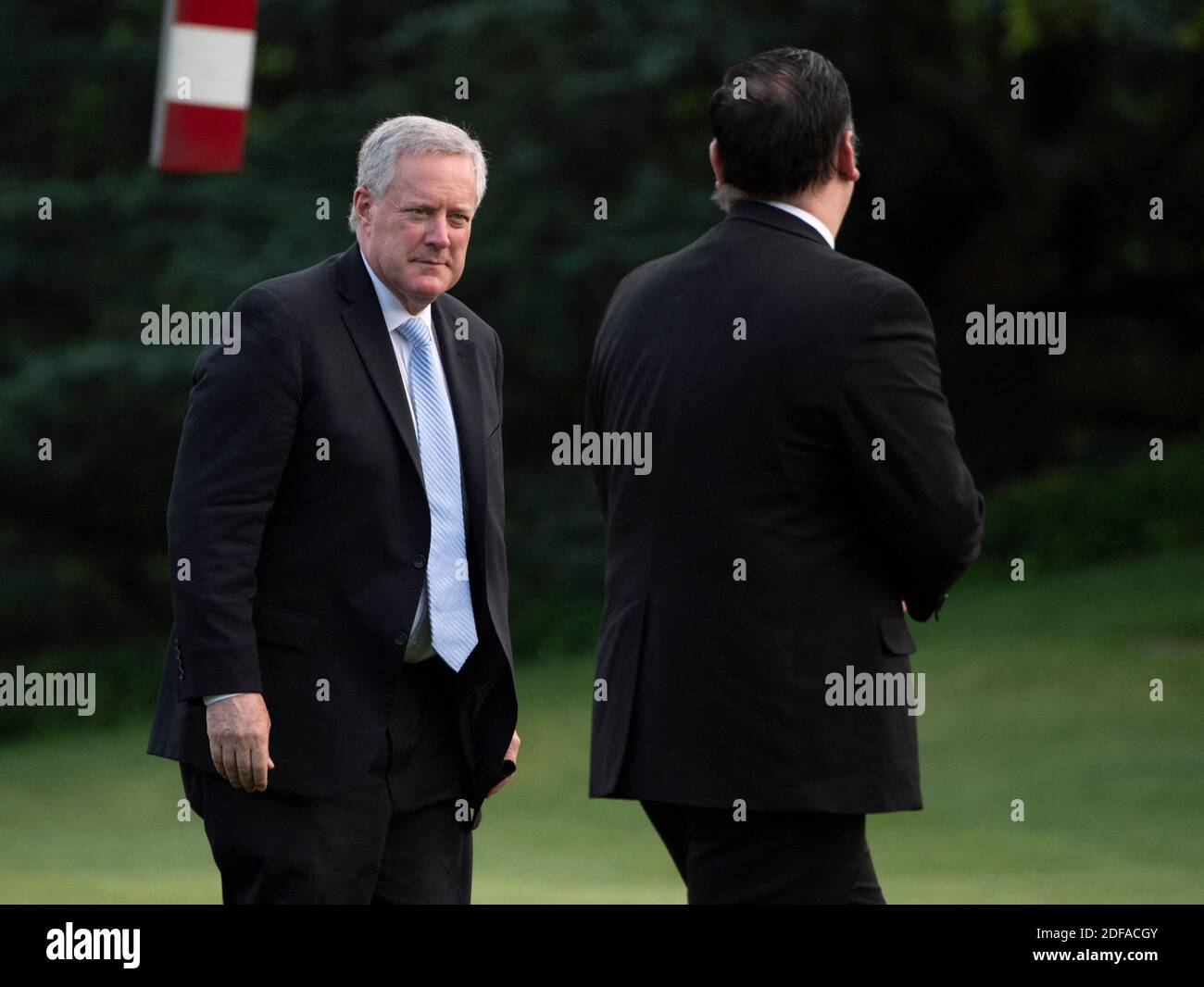 Acting Chief of Staff Mark Meadows returns to the White House with President Donald Trump and First Lady Melania Trump, in Washington, DC, USA on Wednesday, May 27, 2020. President Trump and the First Lady are returning from NASA's Kennedy Space Center where they were scheduled to watch the SpaceX Mission 2 launch. The launch was postponed due to weather. Photo by Kevin Dietsch/Pool/ABACAPRESS.COM Stock Photo