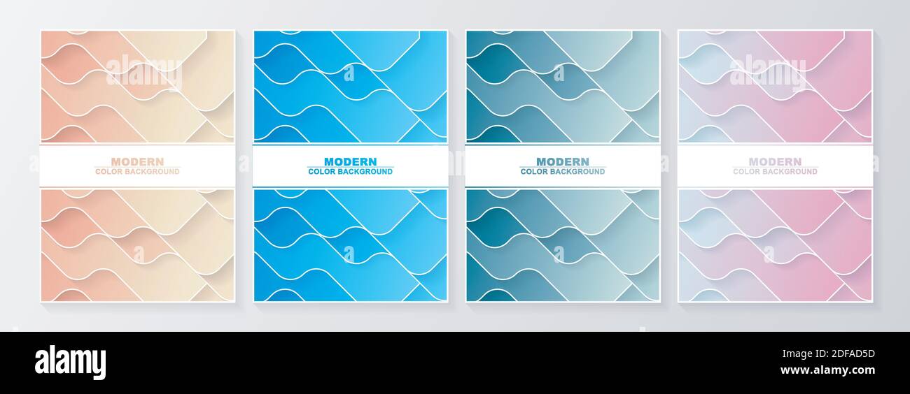 Set of abstract minimal covers design. Stock Vector