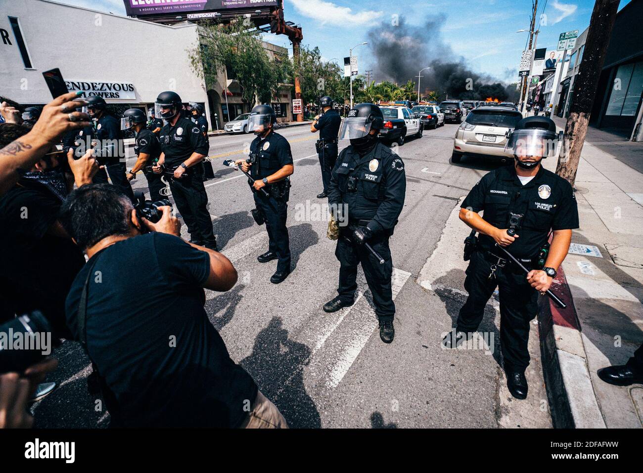 Protests In Los Angeles, CA, USA On May 30, 2020, Turned Violent On ...