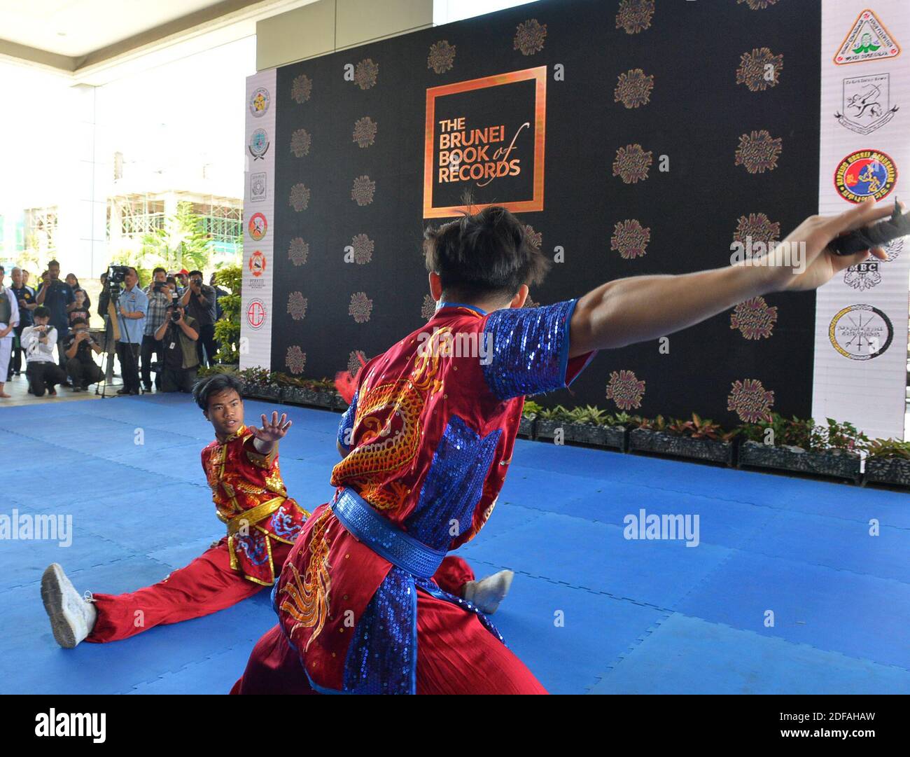 Bandar Seri Begawan, Brunei. 3rd Dec, 2020. People perform martial arts