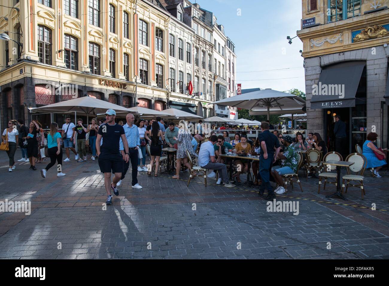 France nord lille restaurant terrace hi-res stock photography and images -  Alamy