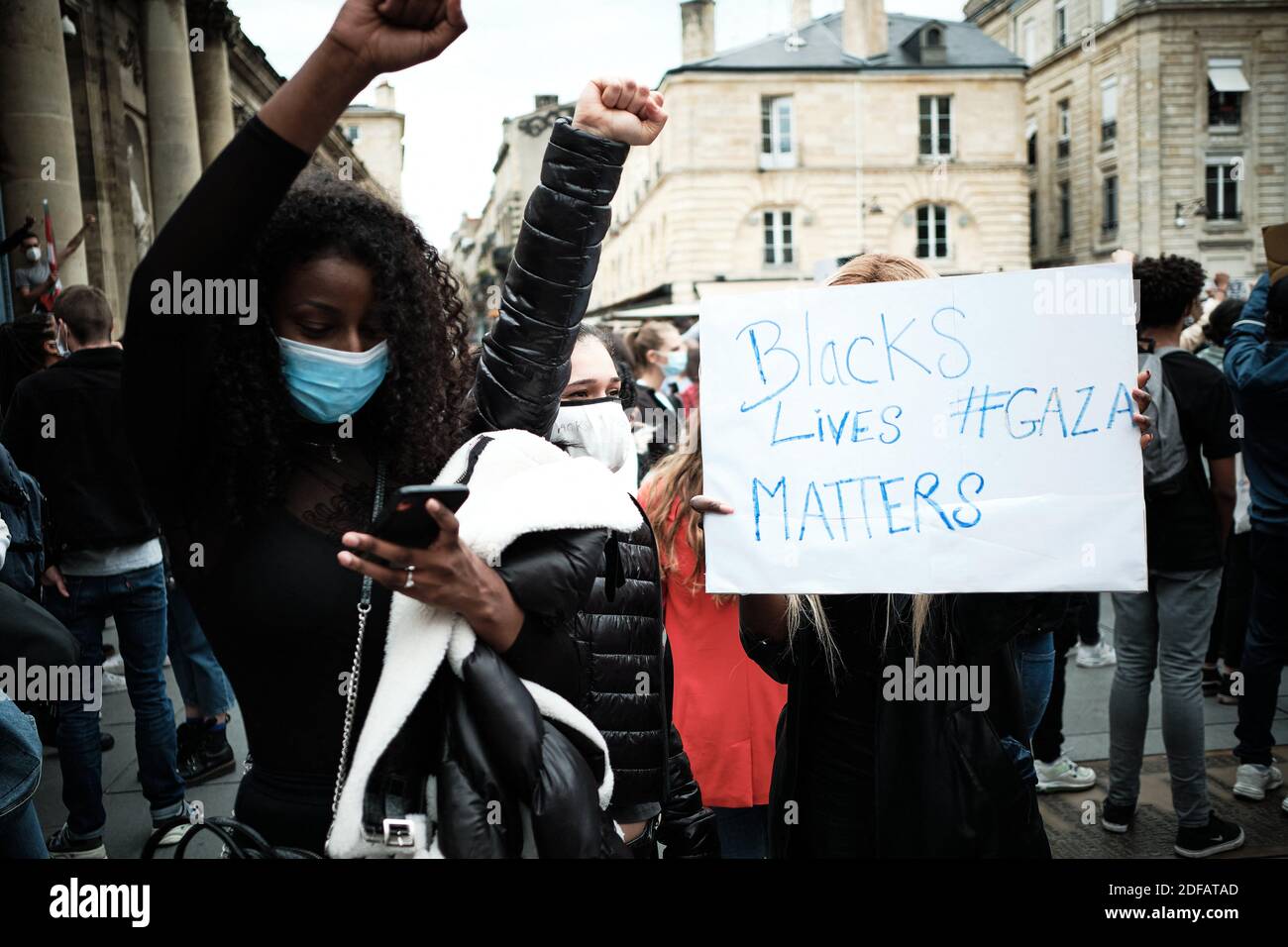 In Bordeaux, on this Wednesday, June 10, the #Blacklivesmatter