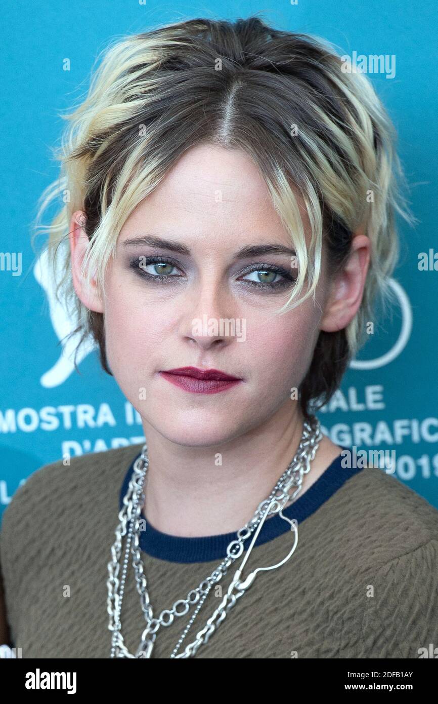 File photo dated August 30, 2019 of Kristen Stewart attending the Seberg  Photocall as part of the 76th Venice Internatinal Film Festival (Mostra).  Twilight actress Kristen Stewart will play Princess Diana in