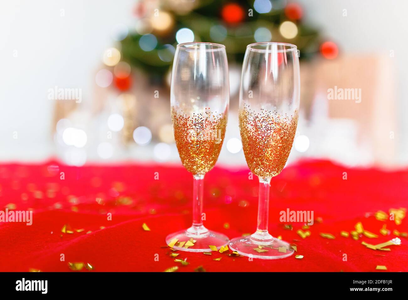 The wine glasses. Glasses on holiday. Pictures of high quality Stock Photo