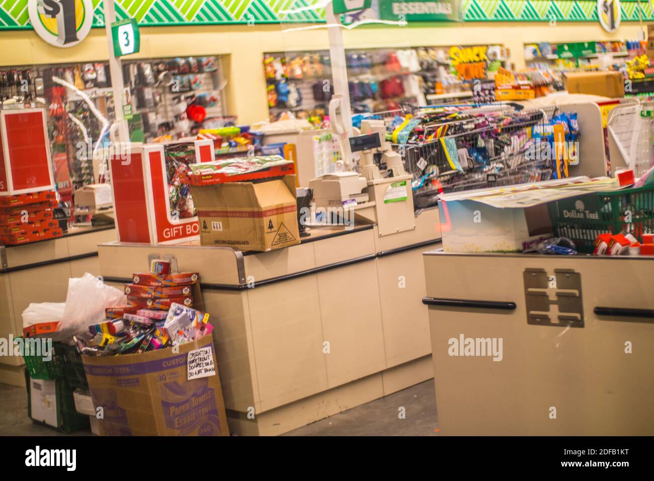 Augusta, Ga USA 12 02 20 Dollar Tree retail store flooding closed finside 4 Stock Photo Alamy