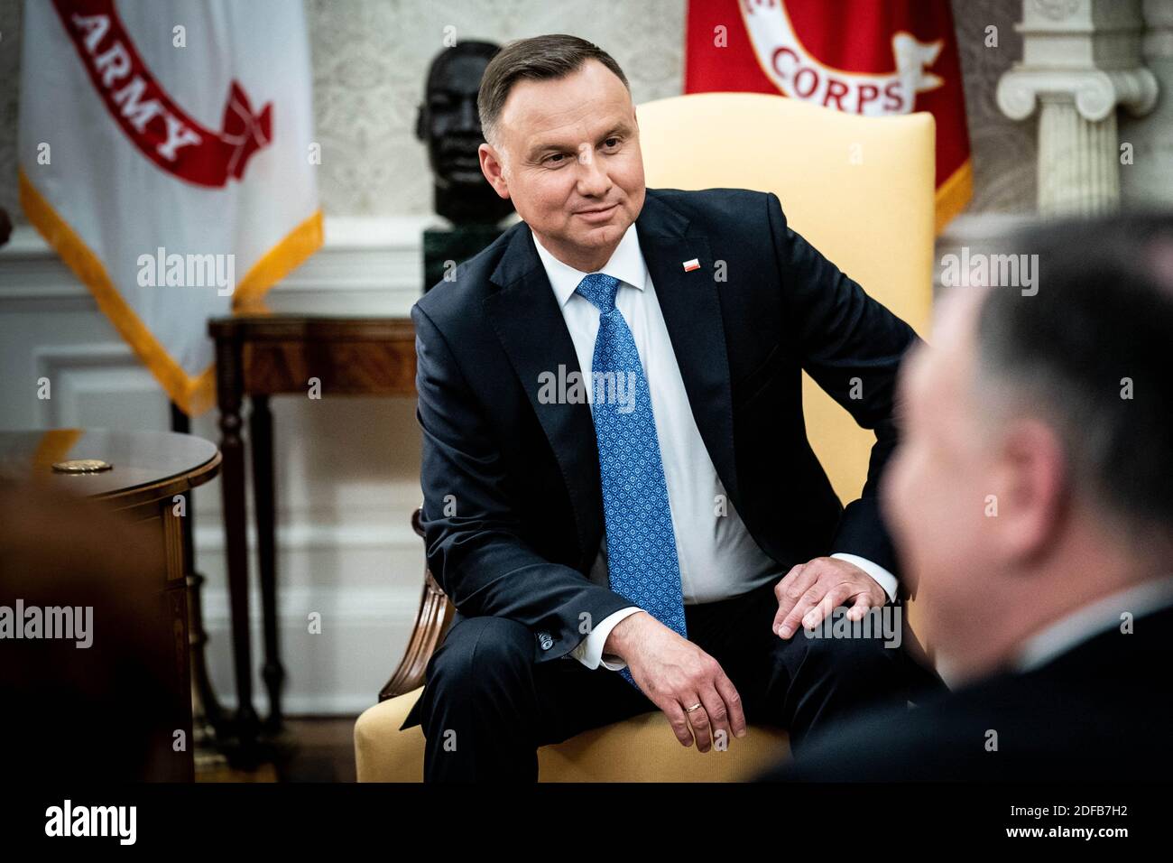 President Donald Trump and Polish President Andrzej Duda during a ...