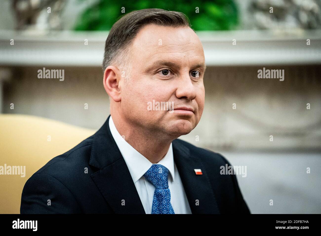 President Donald Trump and Polish President Andrzej Duda during a ...