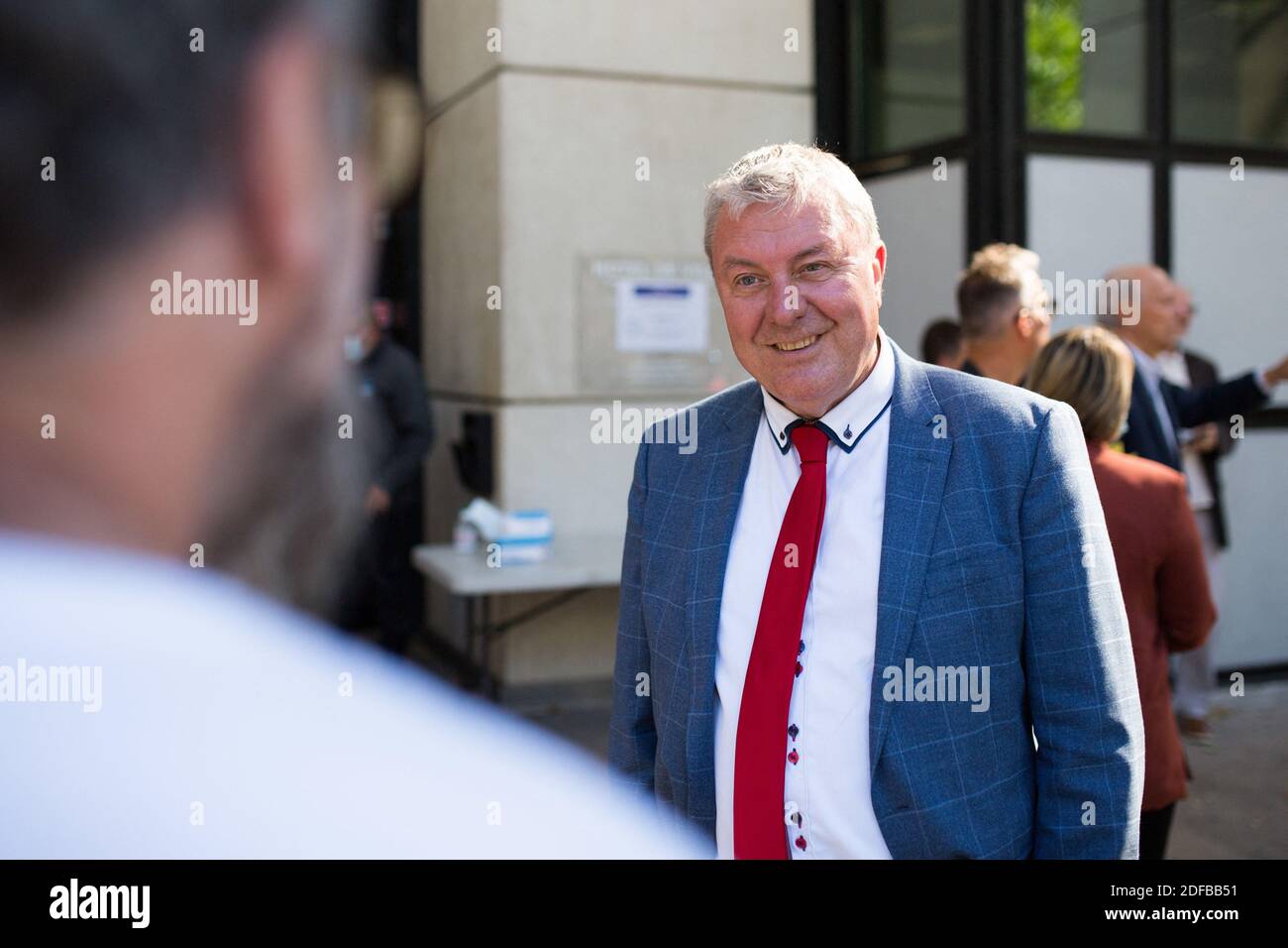 Communist mayoral candidate Jean-Paul Lecoq takes a walk ahead of the  result of the mayoral