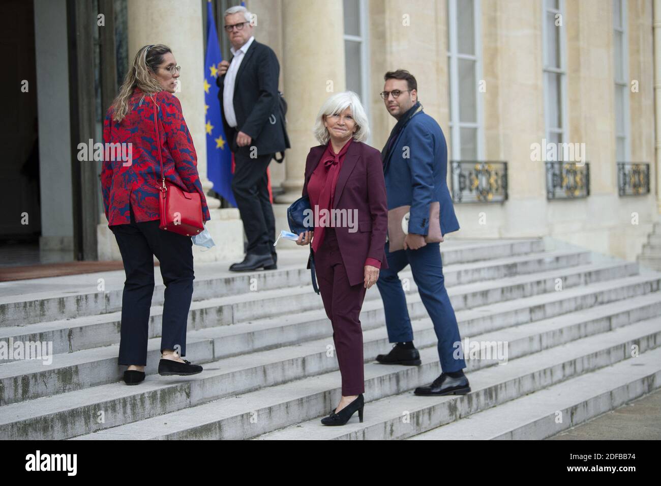 Laurence Tubiana arriving to take part in a meeting between French president and the 150 members of the Citizen's Convention on Climate Change at the Elysee Palace on june 29, 2020, in Paris, France. Photo by Eliot Blondet/ABACAPRESS.COM Stock Photo