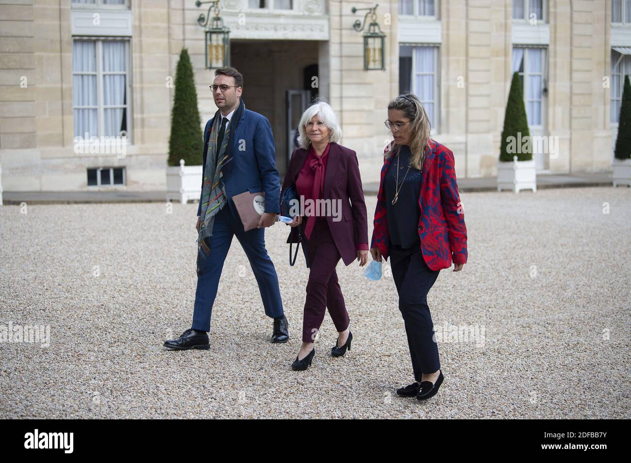 Laurence Tubiana arriving to take part in a meeting between French president and the 150 members of the Citizen's Convention on Climate Change at the Elysee Palace on june 29, 2020, in Paris, France. Photo by Eliot Blondet/ABACAPRESS.COM Stock Photo