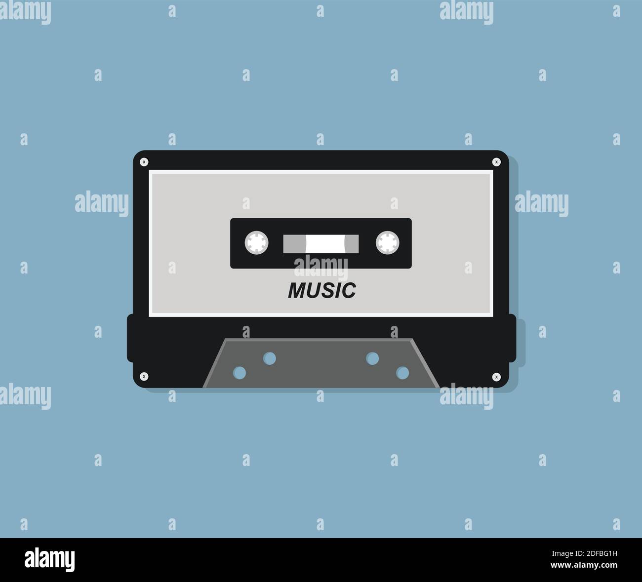 Cassette music isolated icon Stock Vector Images - Alamy