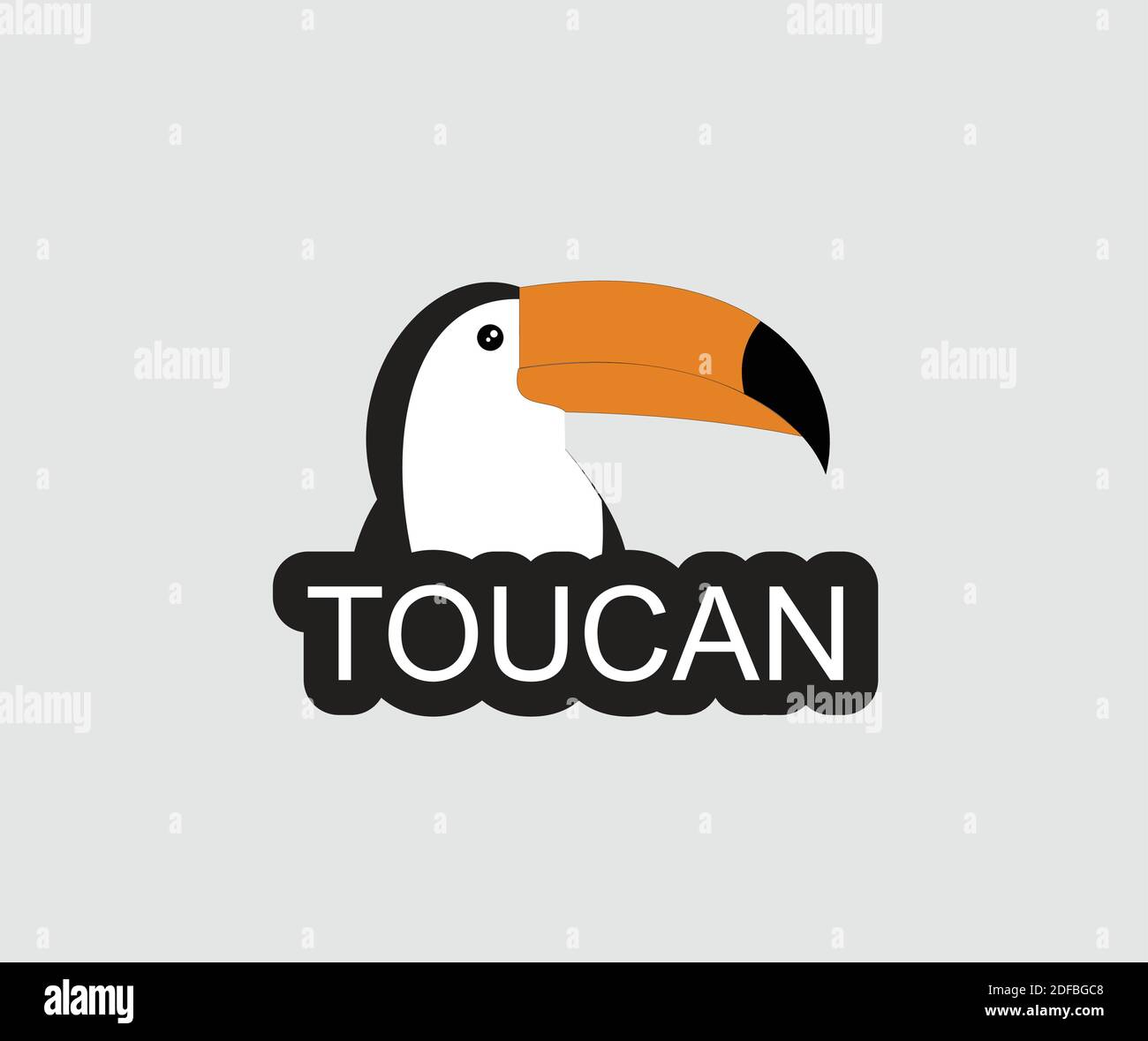 Toucan bird icon design Stock Vector
