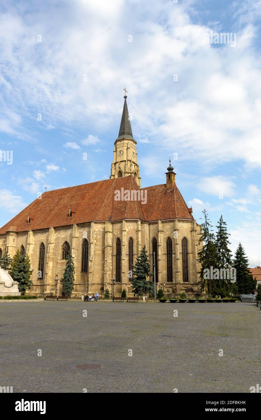 Gothic style church of St Michael at Piata Unirii, in ClujNapoca