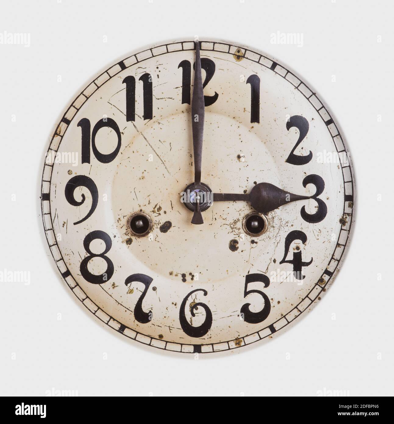 Wall clock face isolated on white background Stock Photo Alamy