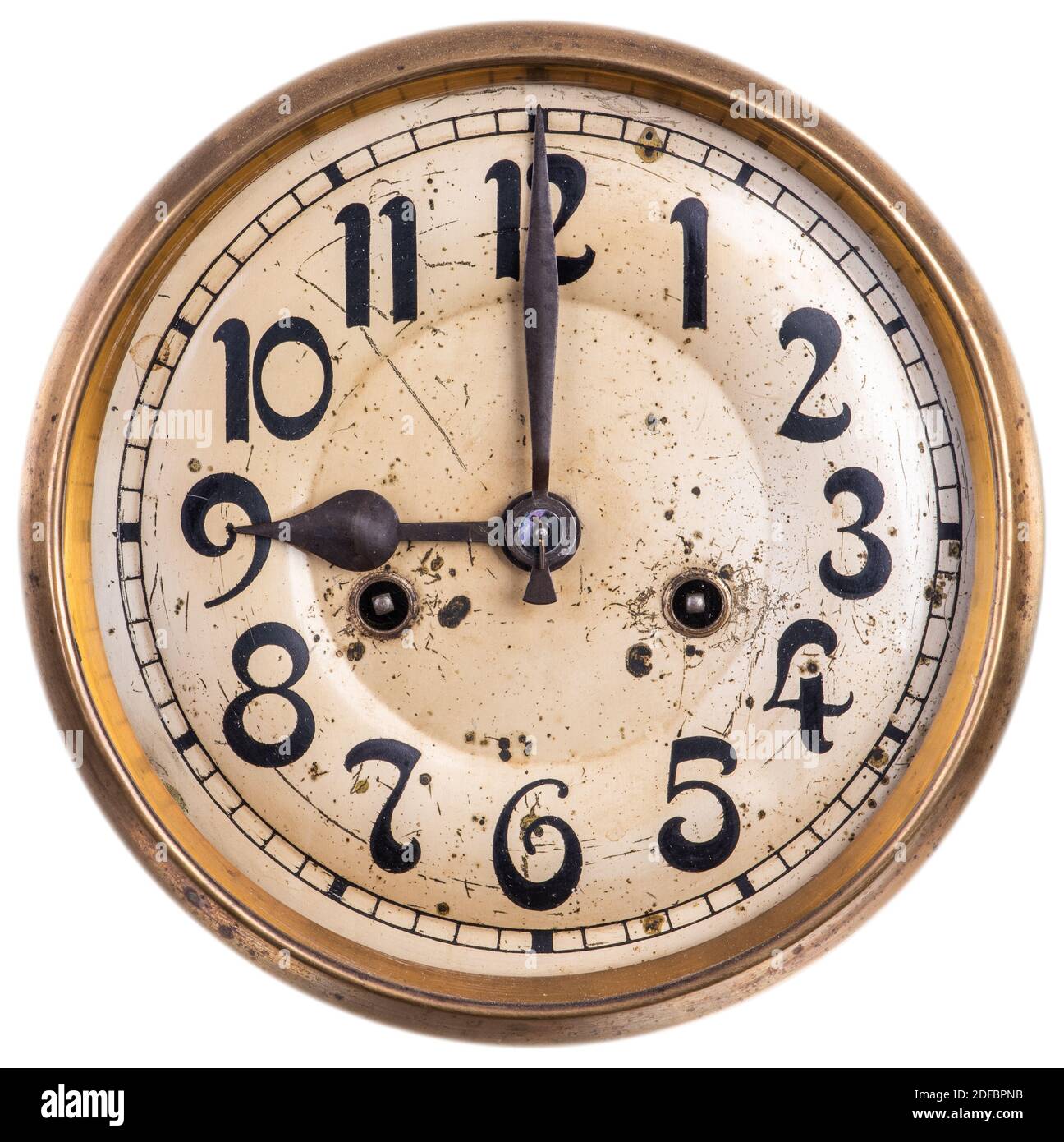 Wall clock face isolated on white background Stock Photo Alamy