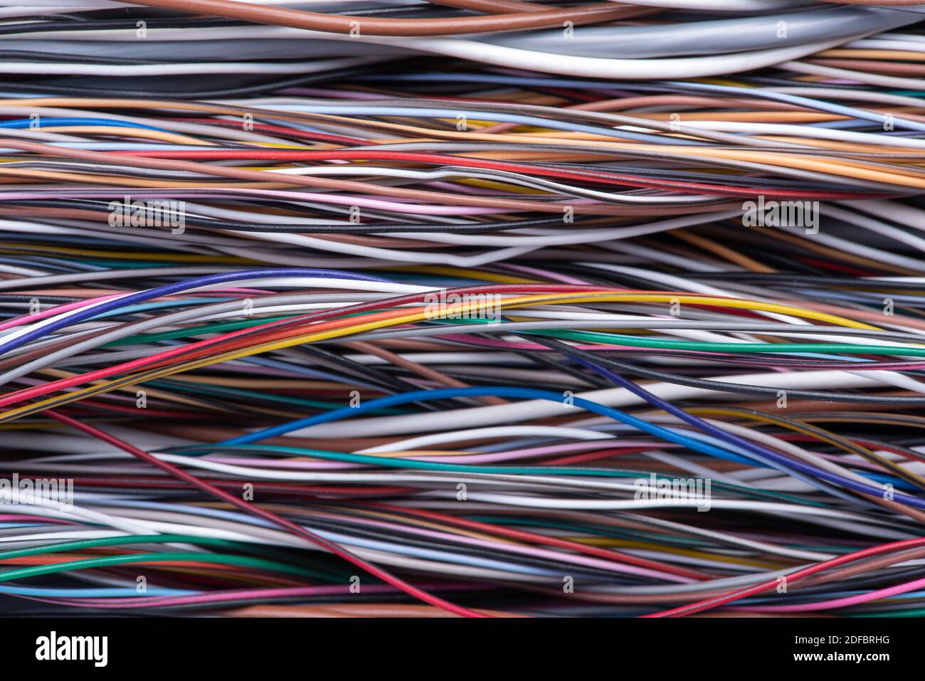 Electrical Wiring Solutions Cable Installation Closeup Stock Photo Alamy