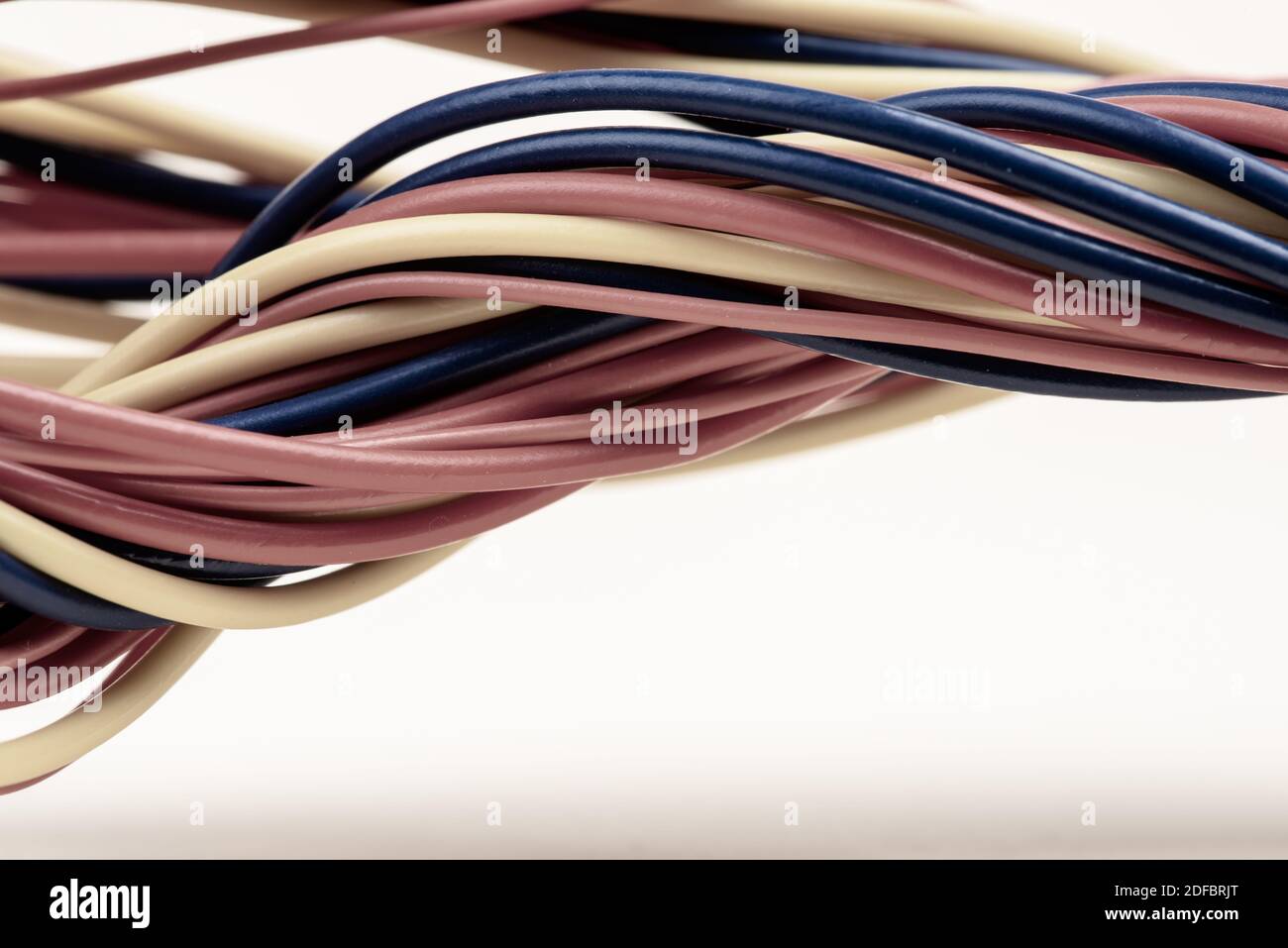 Power Supply Cords Electrical Installation Stock Photo Alamy