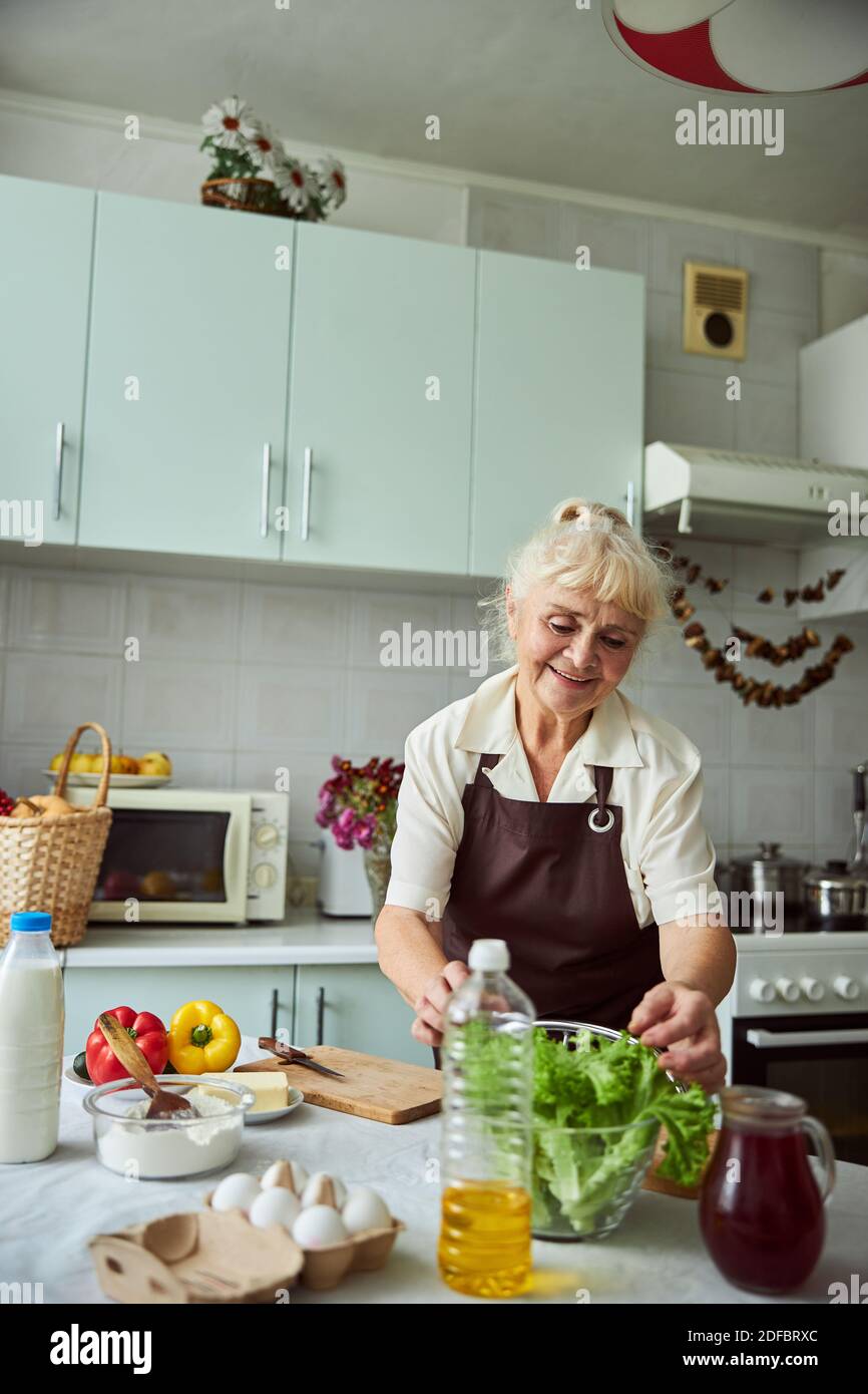 Old lady cooking hires stock photography and images Alamy
