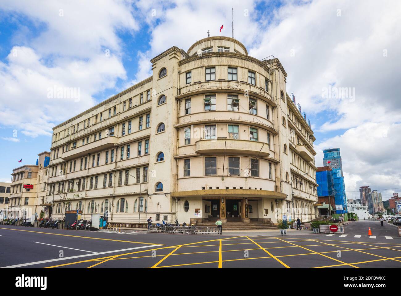November 25, 2020: Former Keelung Harbor Marine Administration Bureau, Joint Office Building, was built in 1930  in keelung, taiwan, It was renamed th Stock Photo