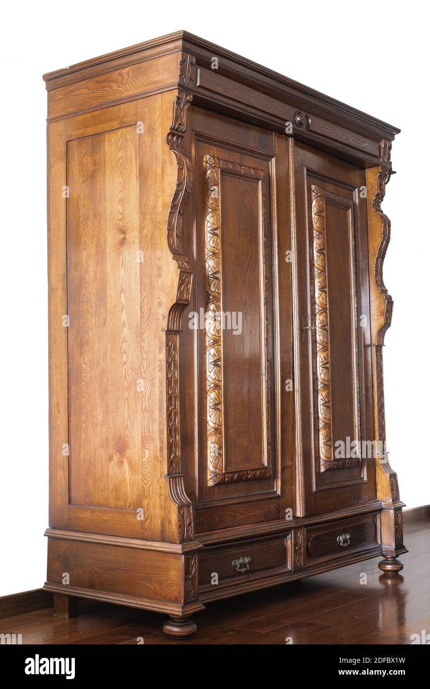 Eclectic Ferniture Wardrobe Antique Interiors Stock Photo