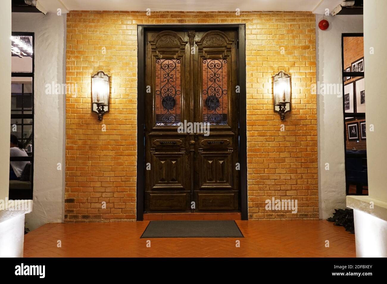 Exterior design and architecture of Western cuisine restaurant at