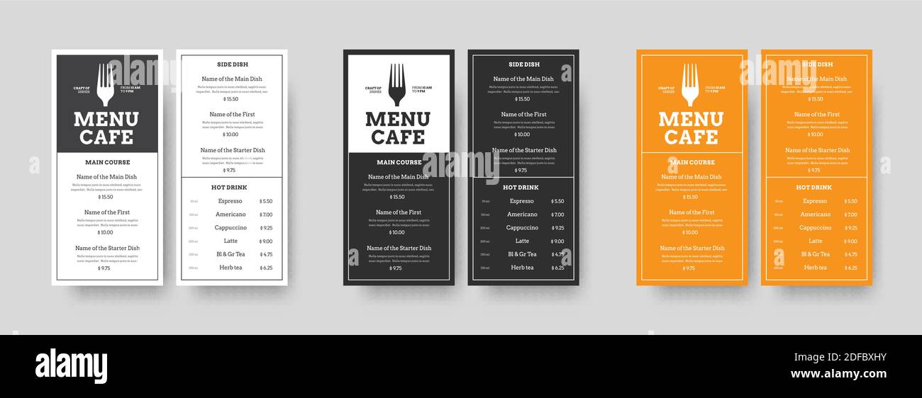 format menu design