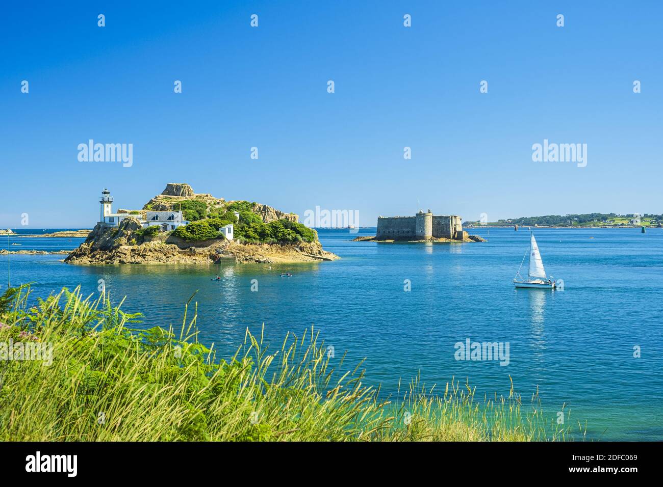 France, Finistere, Carantec along the GR 34 hiking trail or customs ...