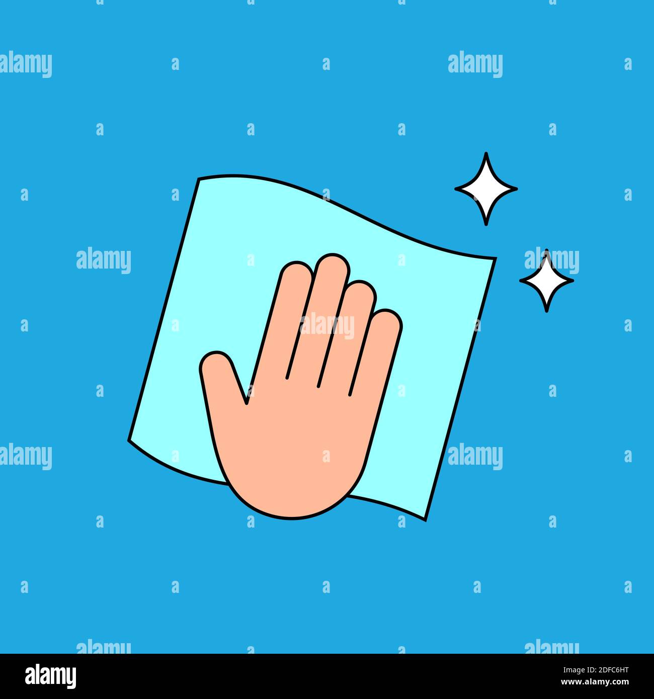 Hand and cleaning cloth. Wipe to disinfect surfaces. Coronavirus