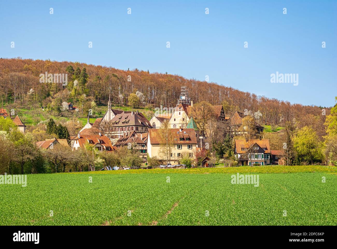 Impressions of the village and the palace and monastery complex of Bebenhausen near Tübingen, Baden-Württemberg, Germany. Stock Photo