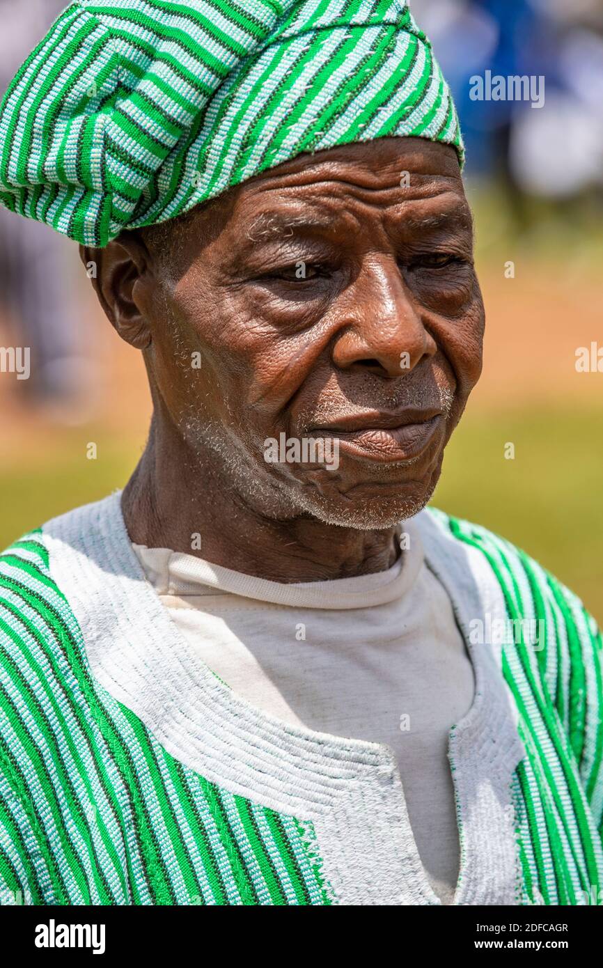 Togo, Kara, man wearing traditional clothes Stock Photo - Alamy