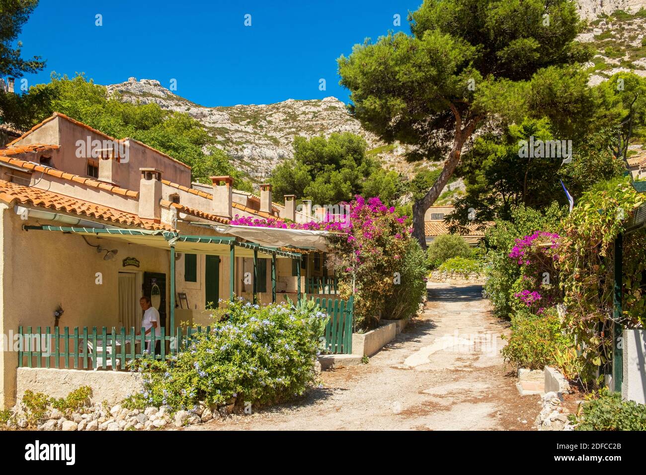 France, Bouches du Rhone, Marseille, the calanque de Sormiou, Calanques National Park Stock Photo