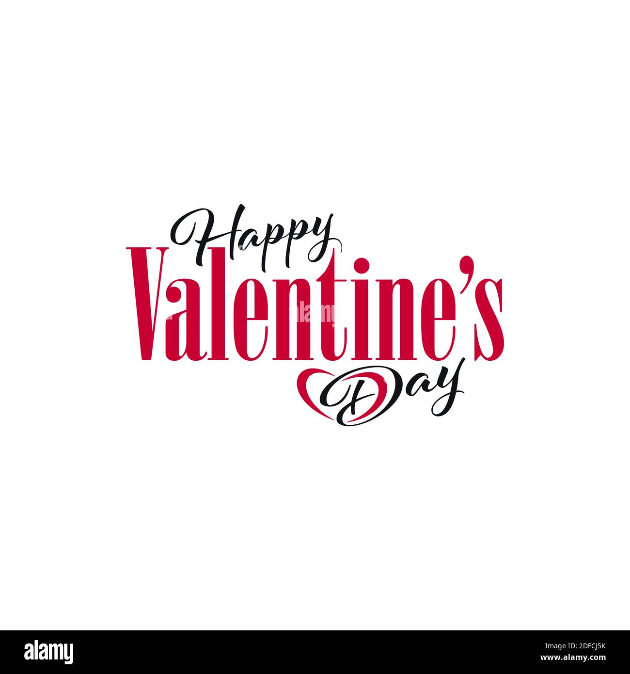 Happy Valentines Day minimal logo template with heart icon. Love banner  design Stock Vector Image & Art - Alamy