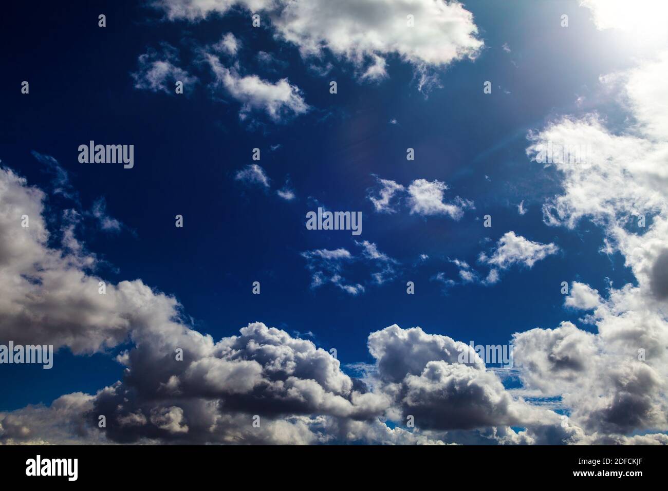 Dramatic Cloudscape Background with a Blue Sky Stock Photo - Alamy