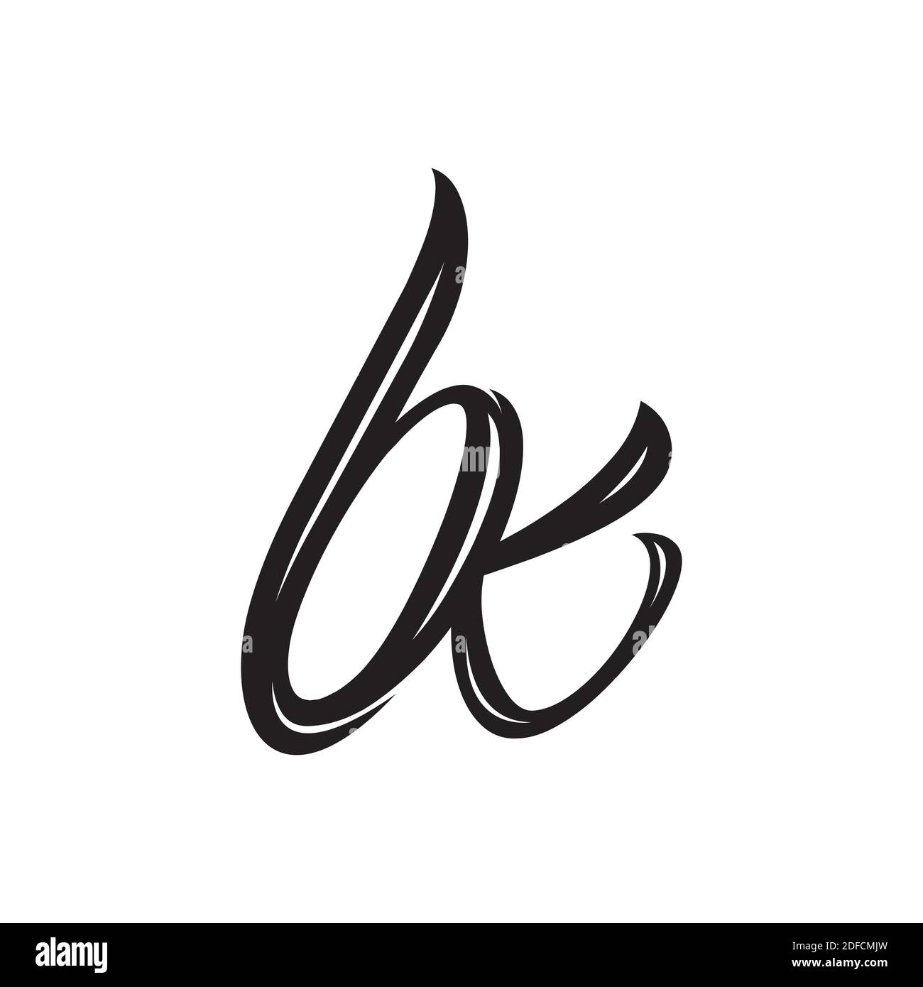 Initial letter bk logo or kb logo vector design template Stock Vector ...