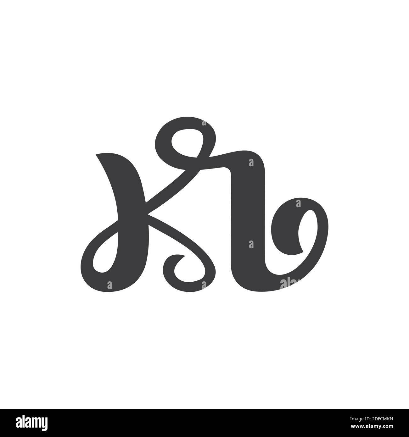 Bkkb Abstract Letters Emblem Monogram Stock Illustration - Download Image  Now - Abstract, Alphabet, Art - iStock