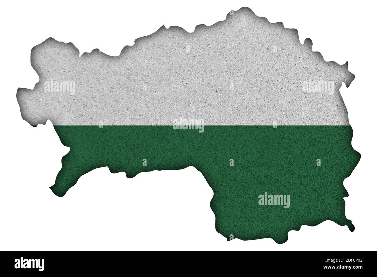 Map and flag of Styria on felt Stock Photo - Alamy