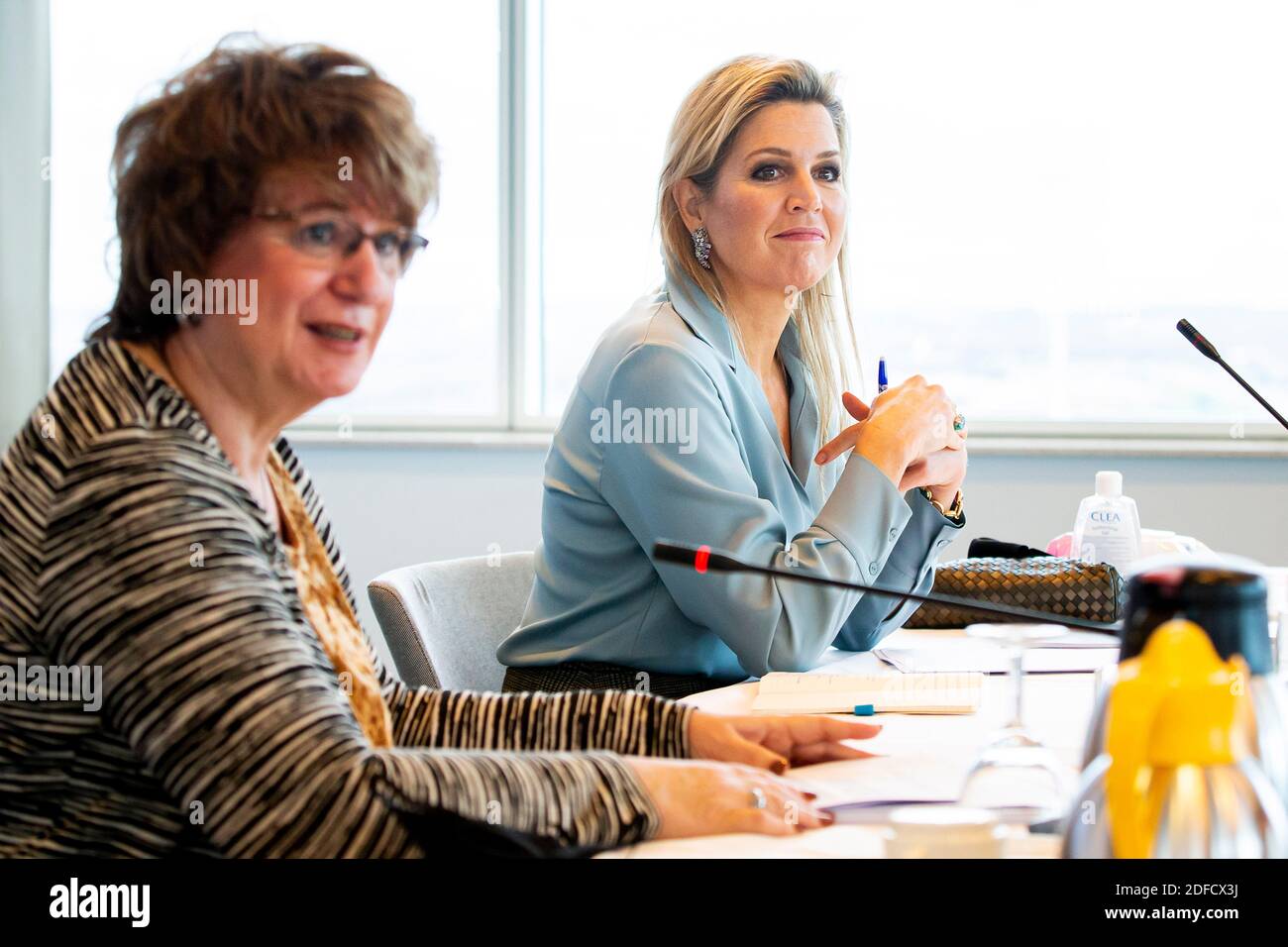 Queen Maxima of the Netherlands visits the Dutch employee insurances (UWV) in Amsterdam, 4 December 2020. Queen Maxima visits the UWV as member of the Dutch Committee for Entrepreneurship together with Mariette Hamer of the Social Ecomic Council. Photo: Patrick van Katwijk/ | Stock Photo
