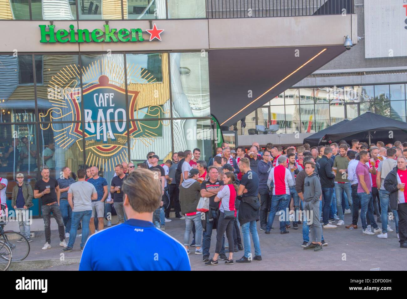 Ajax Supporters Preparing For The Match With AEK Athens At Amsterdam The  Netherlands 2018. The match takes place At 19-9-2018 at the Amsterdam Arena  S Stock Photo - Alamy