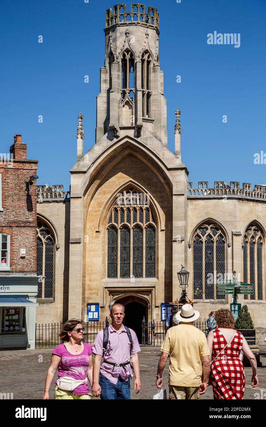 People strolling in front of Davygate, York, Yorkshire, England, United Kingdom Stock Photo