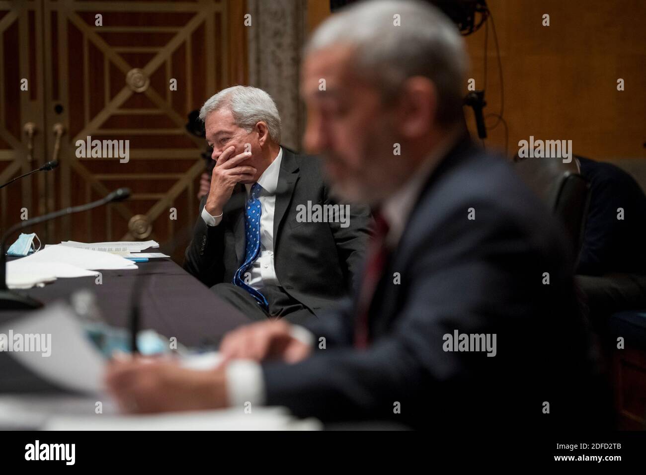 Investigative Journalist & Author Lee Smith responds to questions as he  appears before a Senate Committee on Homeland Security and Governmental  Affairs hearing to examine Congressional oversight in the face of Executive