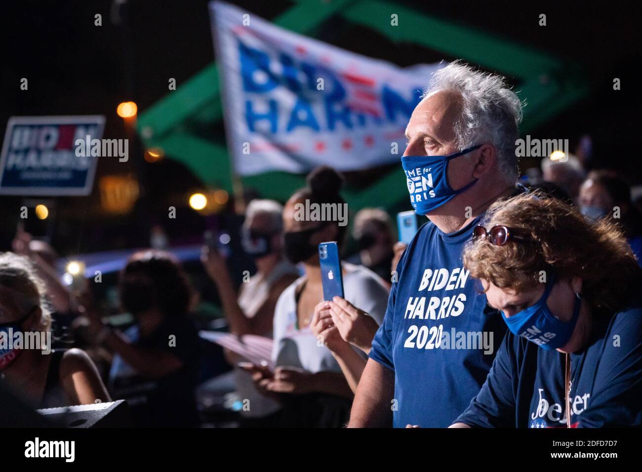 TAMPA, FL, USA - 29 October 2020 - US democratic president Joe Biden at a Drive-In Rally at Florida State Fairgrounds - Tampa, FL - October 29, 2020 - Stock Photo