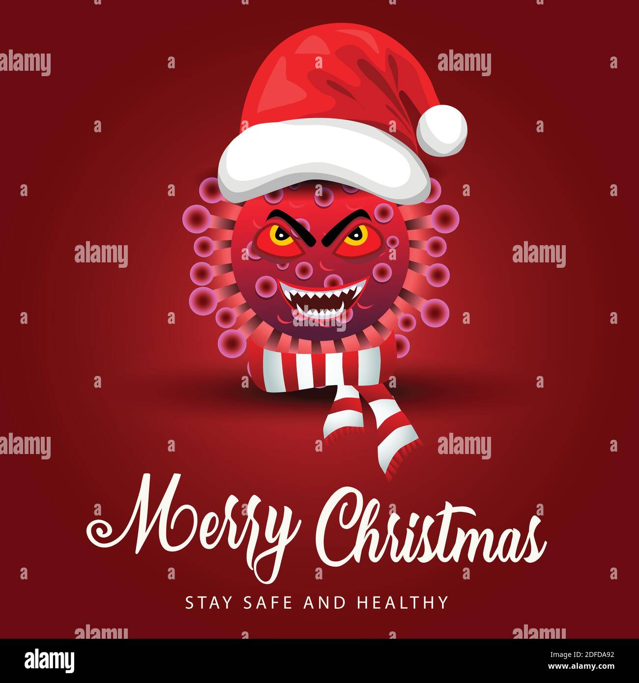 merry Christmas greetings. coronavirus 