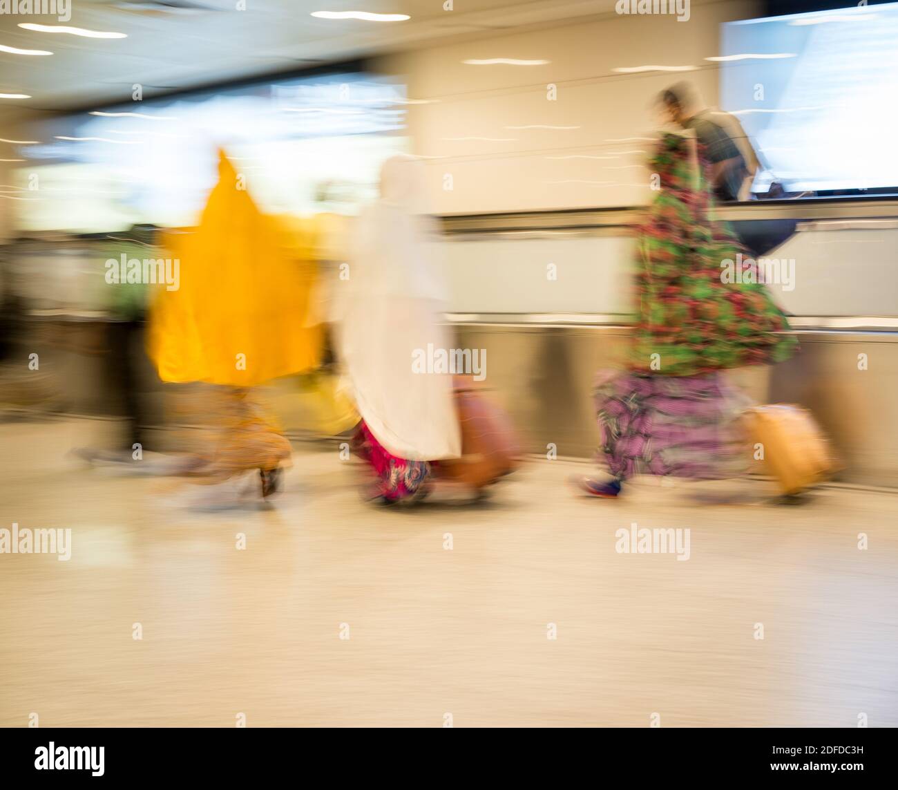 Blur motion people walking for travel Stock Photo - Alamy