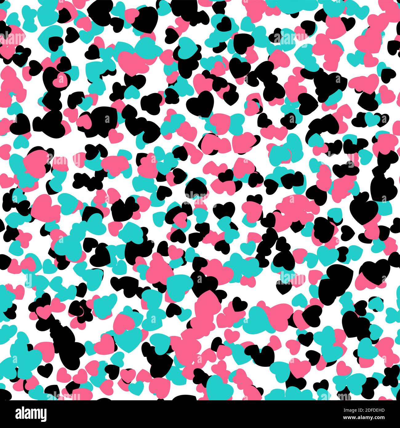Colorful background with hearts. Vector Illustration seamless pattern ...