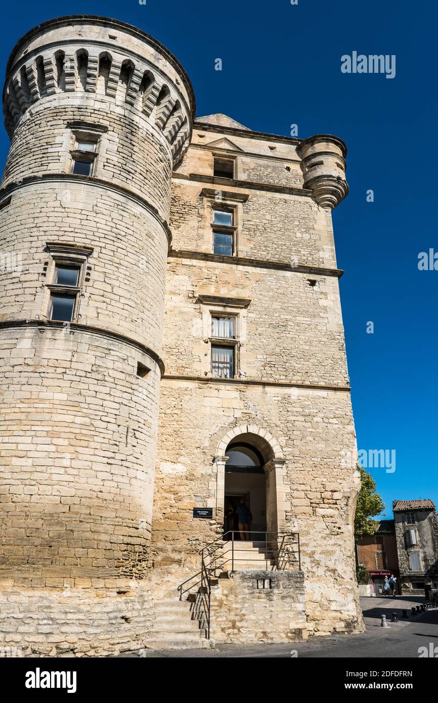 Main square in the Gordes, France, Europe. Stock Photo