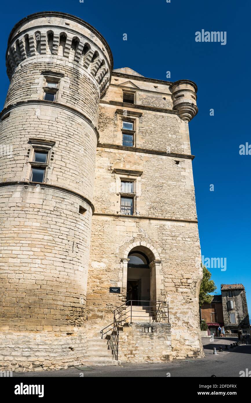 Main square in the Gordes, France, Europe. Stock Photo