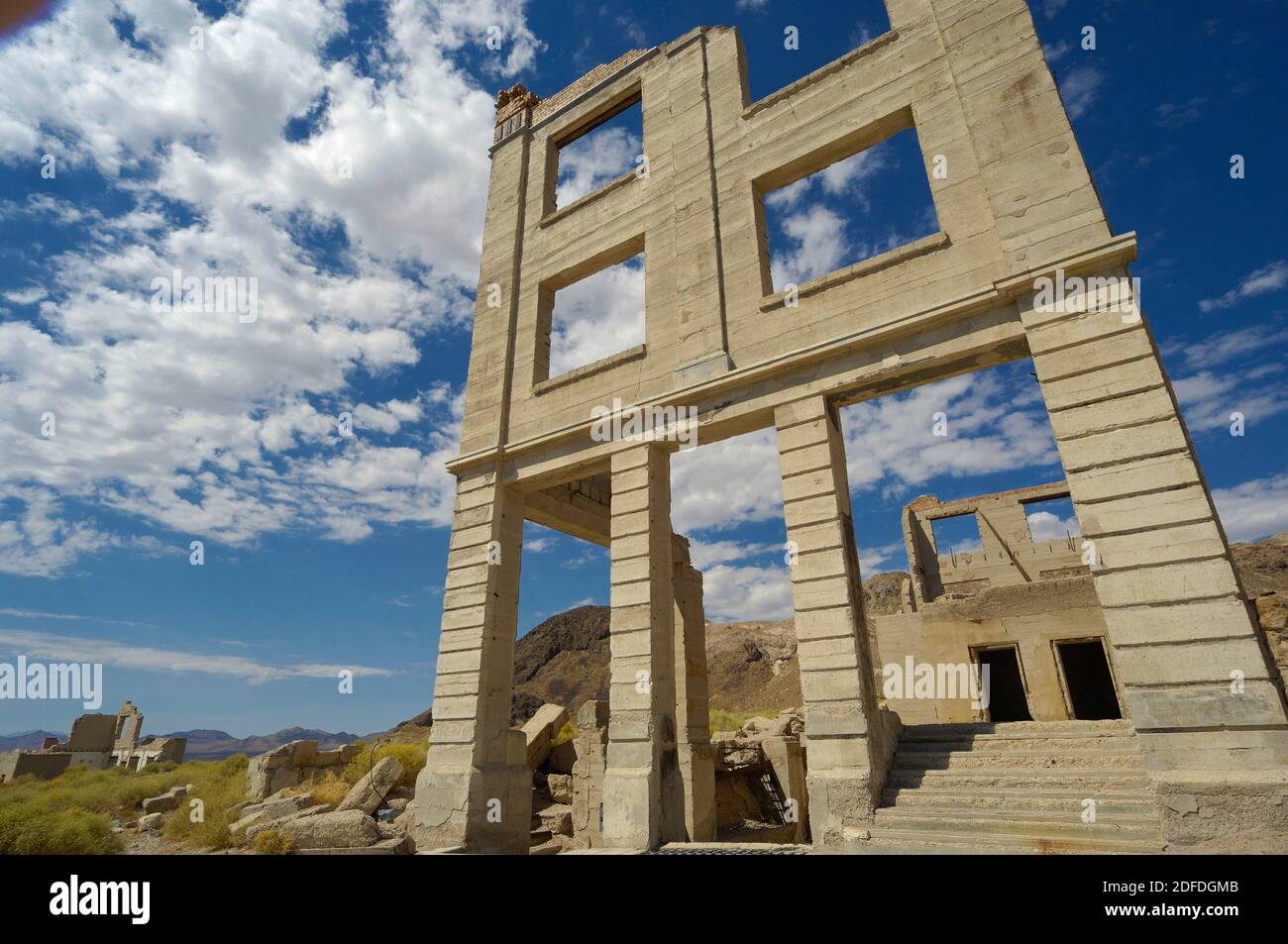 Rhyolite Ghost Town, Nye County, Nevada, USA Stock Photo