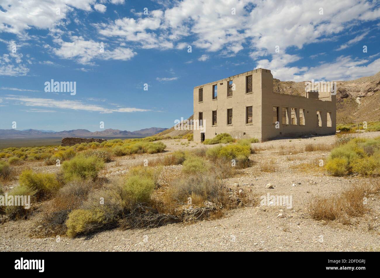 Rhyolite Ghost Town, Nye County, Nevada, USA Stock Photo