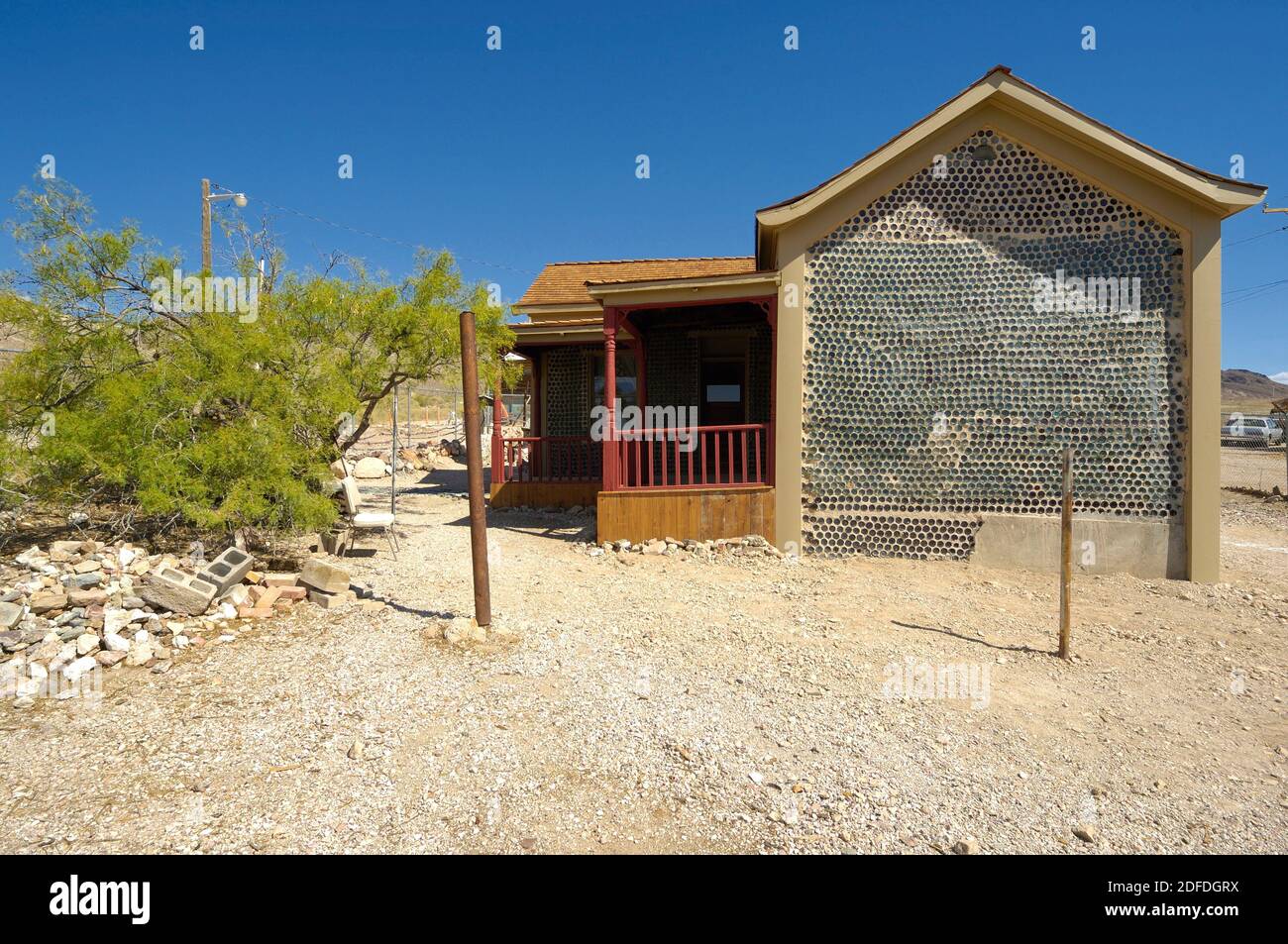 Rhyolite Ghost Town, Nye County, Nevada, USA Stock Photo