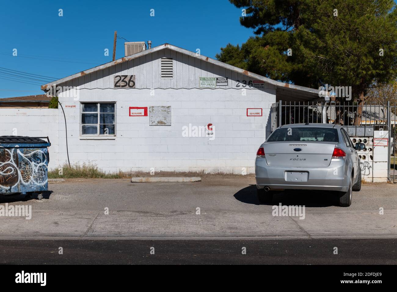 Housing in the inner corridor of Las Vegas, Nevada Stock Photo Alamy